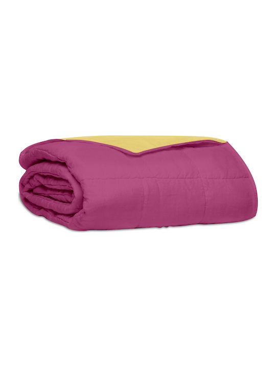 Sunshine Tagesdecke Einzelbett Baumwolle Pink 160x220cm