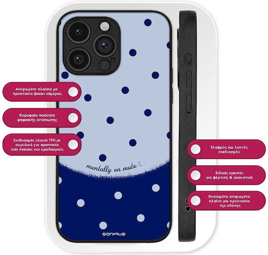 Калъф Sonique Delulu Polka Era Series Motorola Edge 60 Fusion 5g Син Ментално
