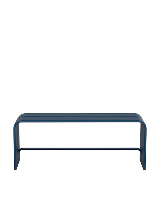 Intrepid Outdoor Bench Metallic Blue 105.5x38x42cm