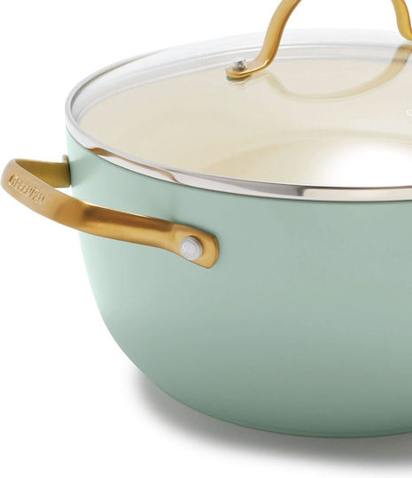 Green Pan Padova Reserve Cookware Set Made of Green Aluminum with Non-Stick Coating 6 Pieces