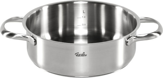 Fissler San Francisco Σετ Κατσαρόλες από Ανοξείδωτο Ατσάλι Ασημί 4 Σκευών