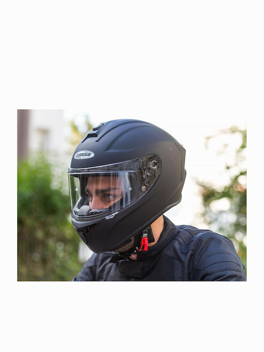 Corsa CN 112 Black Matt Motorcycle Helmet Full Face ECE 22.05