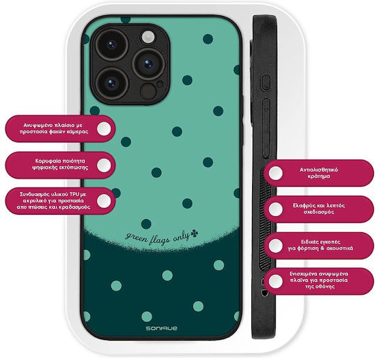 Калъф Sonique Delulu Polka Era Series Oneplus Nord 4 5g Зелени Флагове