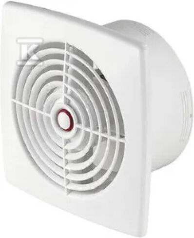 Awenta 125 Επιτοίχιος Εξαεριστήρας Μπάνιου 125mm Λευκός