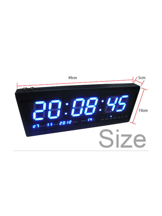 Digital LED Wall Clock Alarm Thermometer Calendar OEM