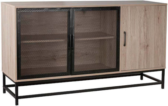 Μπουφές Plegma Ξύλινος Sonoma Μαυρο 150x40x82cm Μπουφές Plegma Ξύλινος Sonoma Μαυρο 150x40x82cm