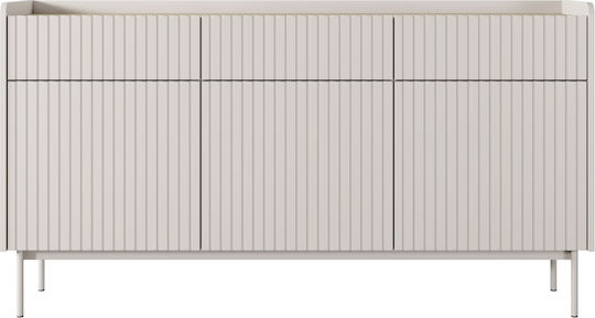 Мебели за съхранение Level дървен с чекмеджета Бежов 153x38x82см