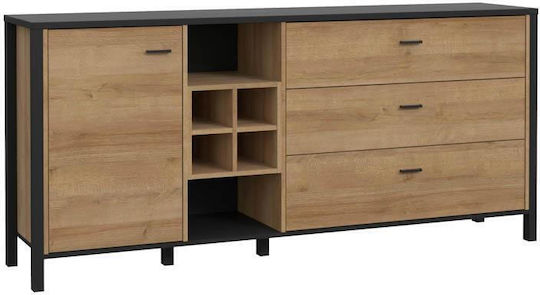 Μπουφές από Μέταλλο με Συρτάρια Riviera Oak 187x40x85cm Μπουφές από Μέταλλο με Συρτάρια Riviera Oak 187x40x85cm