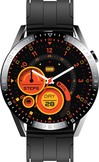 Tracer SM9 PulseRay Smartwatch with Heart Rate Monitor (Black)