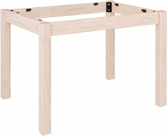 Woodwell Βάση Τραπεζιού Ξύλινη Άβαφο 105x65x73cm