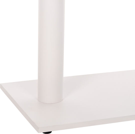 HomeMarkt Bar-Tischfuß aus Metall White Checkmate 80x40x90cm