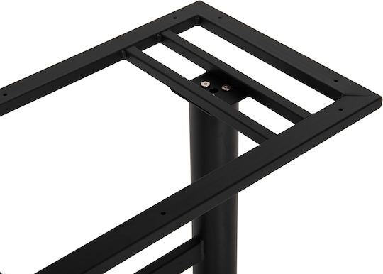 HomeMarkt Стойка за маса от Метал с Регулатор Черно 80x40x91см
