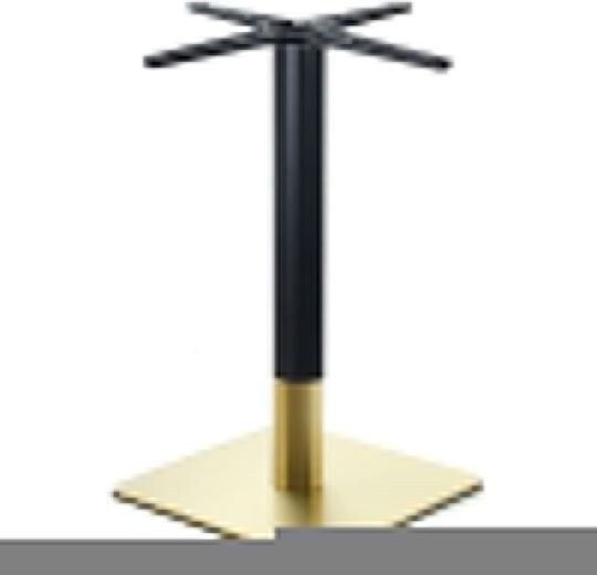 Woodwell Riva Stand de masă din Metal în Culoare Auriu 45x45x72cm 2buc