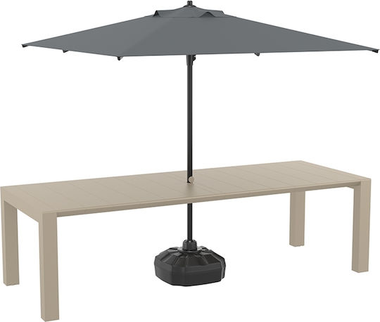 Zita Plus Vegas Βάση Ομπρέλας Taupe 100x7x6cm