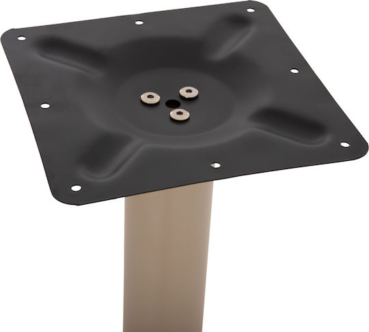 HomeMarkt Bar Table Base with Adjustable Cappuccino 50x50x107cm