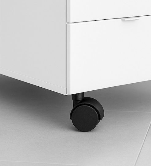Finetto Roata de mobilier din Plastic Negru