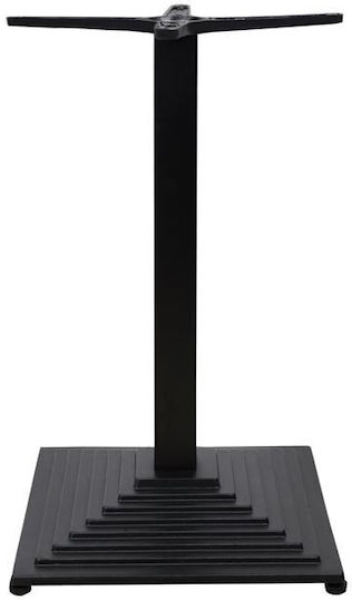 Freebox Βάση Τραπεζιού Μαντεμένια Μαύρη 45x45x72cm