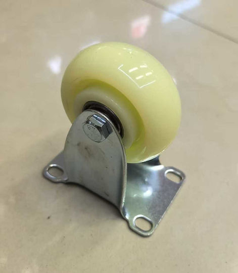 Furniture Wheel Metallic Yellow 12.5x12.5cm