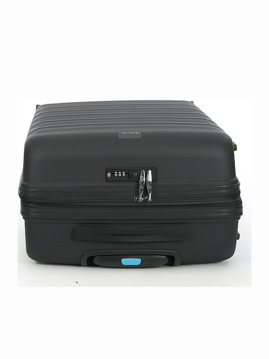 Dielle Medium Suitcase Hard Black Height 66cm