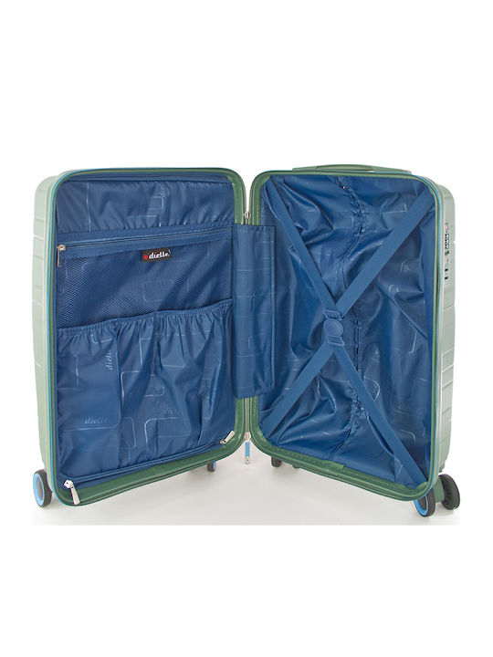 Dielle Medium Hard Gray Travel Suitcase Height 67cm