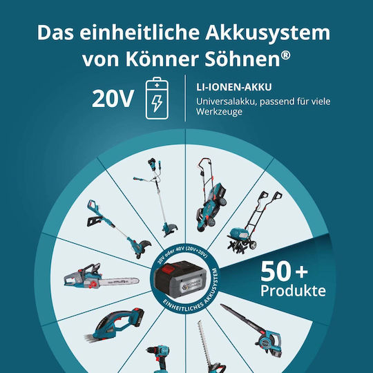 Könner & Söhnen Lithium Tool Battery 20V with 4Ah Capacity