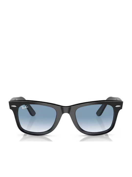 Ray Ban Unisex Sunglasses with Black Plastic Frame and Blue Gradient Lens RB2140F 901/3F