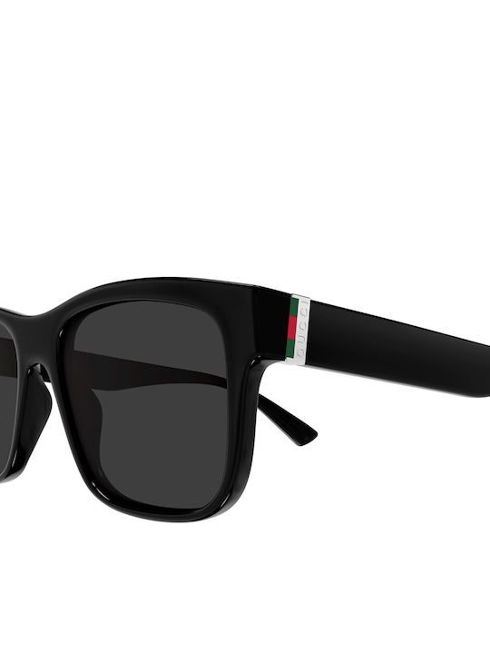 Gucci Unisex Sunglasses With Black Horn-Rimmed Frame And Grey Lens GG2085S 001