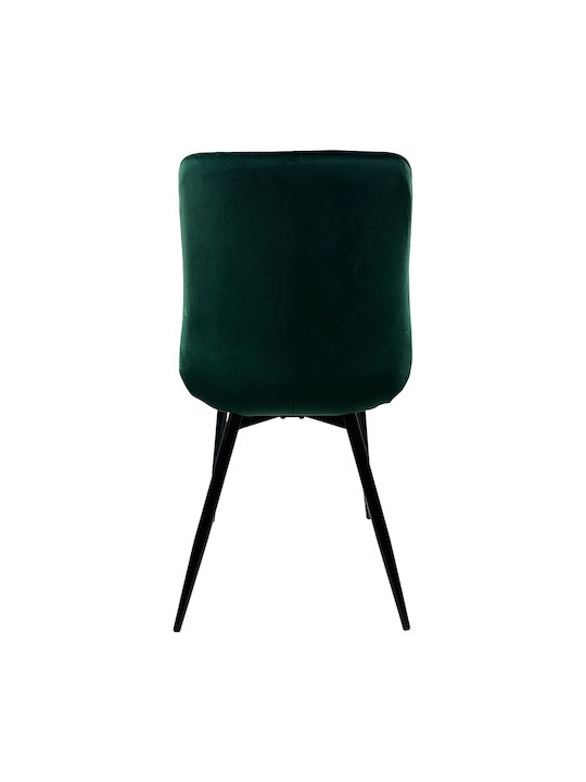Brisa Dining Room Velvet Chair Green, Dark Forest 53x60x85cm