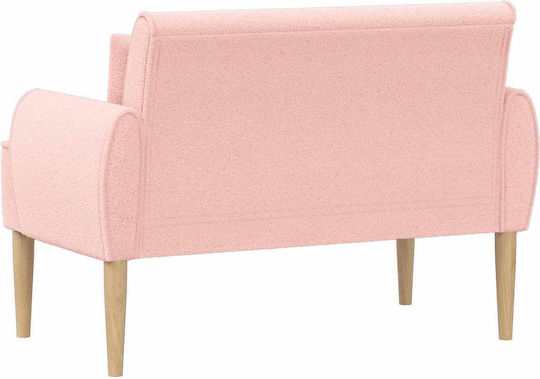Two-Seater Couch Pink 117x67x77cm