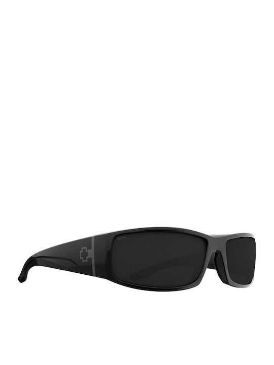 Spy Unisex Sunglasses with Black Horn-Rimmed Frame and Black Polarized Lens 6700000000285