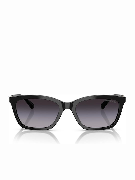 Emporio Armani Дамски Слънчеви Очила с Черна Пластмасова Рамка и Черни Стъкла