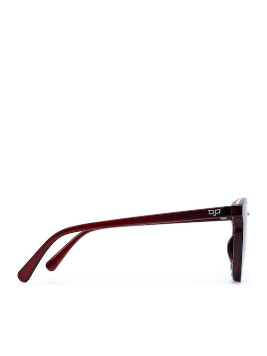 OJO Sunglasses Oval Glaz Γυναικεία Γυαλιά Ηλίου με Καφέ Σκελετό και Καφέ Φακό 12OCL22196