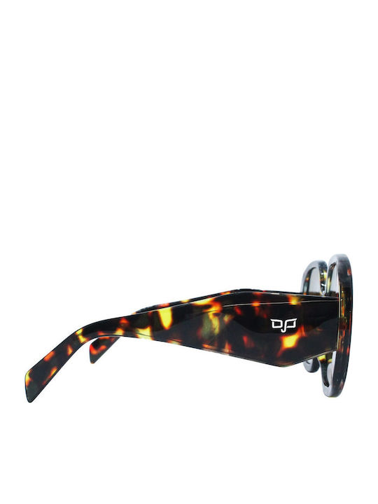 OJO Sunglasses Γυναικεία Γυαλιά Ηλίου με Καφέ Ταρταρούγα Κοκκάλινο Σκελετό και Καφέ Φακό 39OTR22290