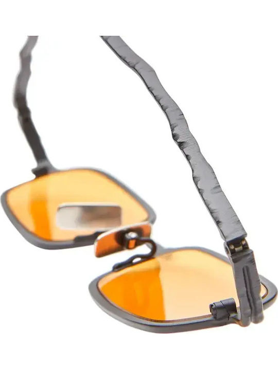 Kuboraum Unisex Γυαλιά Ηλίου με Γκρι Μεταλλικό Σκελετό και Κίτρινο Φακό