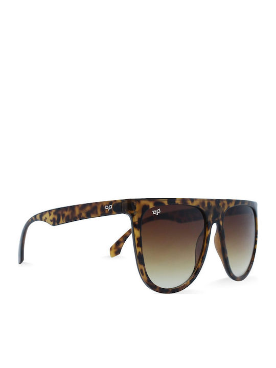 OJO Sunglasses Square Oye Γυναικεία Γυαλιά Ηλίου με Καφέ Κοκκάλινο Σκελετό και Καφέ Φακό 01OCL22756