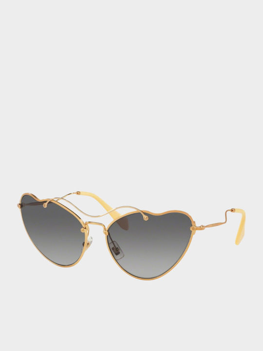 Miu Miu MU 55RS 7OE3E2 Слънчеви Очила Златни с Метална Рамка Miu Miu MU 55RS 7OE3E2 Слънчеви Очила Златни с Метална Рамка
