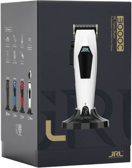 jRL 3000C Professional Rechargeable Hair Clipper White jrl.300w