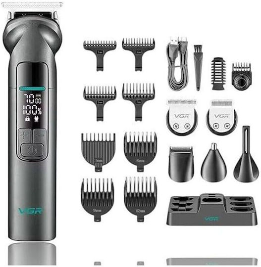 Professionelle Wiederaufladbare Haarschneidemaschine Grau