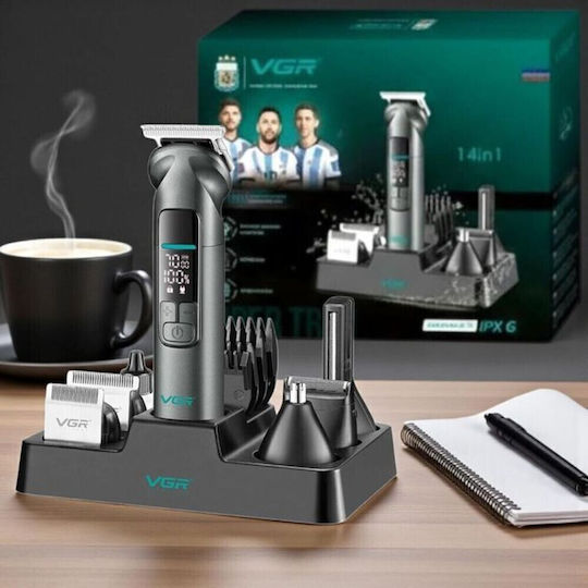 Professionelle Wiederaufladbare Haarschneidemaschine Grau