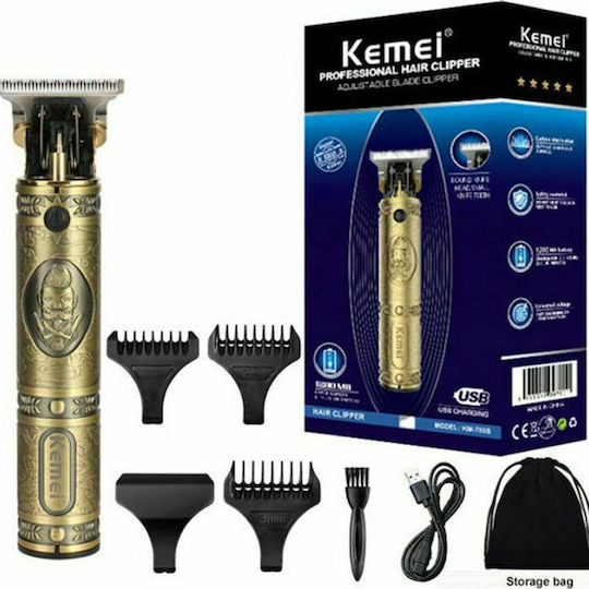 Kemei Κουρευτική Μηχανή Χρυσή KM-700B