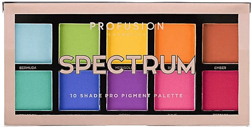 Profusion Cosmetics 10 Shade Παλέτα με Σκιές Ματιών σε Στερεή Μορφή Spectrum 16gr