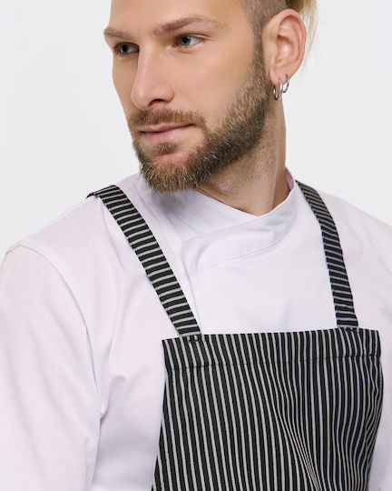 Ayo Șorț Ospătar / Barista / Barman Corp întreg Negru