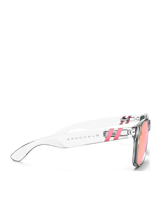 Smith Unisex Sunglasses With Transparent Frame And Transparent Polarized Mirror Lens
