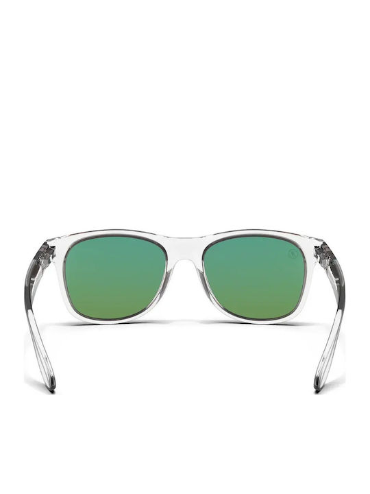 Smith Unisex Sunglasses With Transparent Frame And Transparent Polarized Mirror Lens