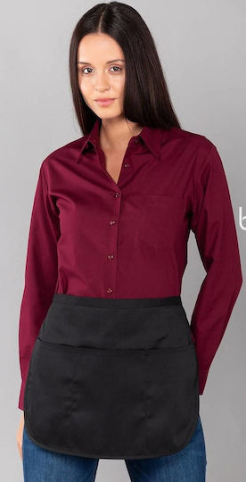 Top Garment Ποδιά Σερβιτόρου Μέσης 400 Μαύρη