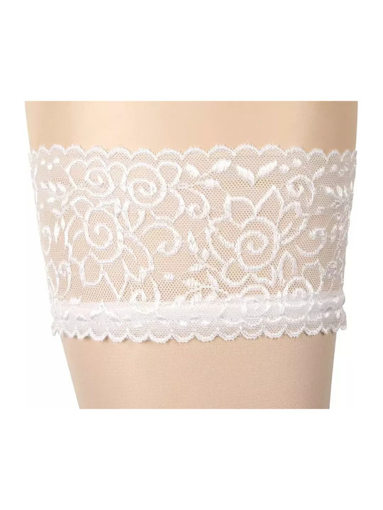 Cottelli Collection Șosete Sexy Albe