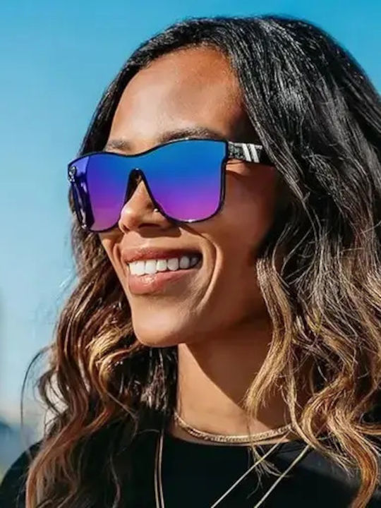 Smith Unisex Ochelari De Soare Cu Culoare Full Face Neagră Și Lentilă Polarized Oglindă Neagră
