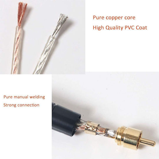 RCA Кабел RCA мъжки 2x RCA мъжки 2м 919318