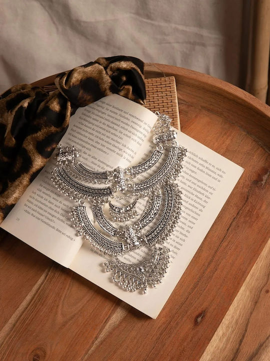 Boho Statement Κολιέ Μέγεθος One Size Γραφίτης