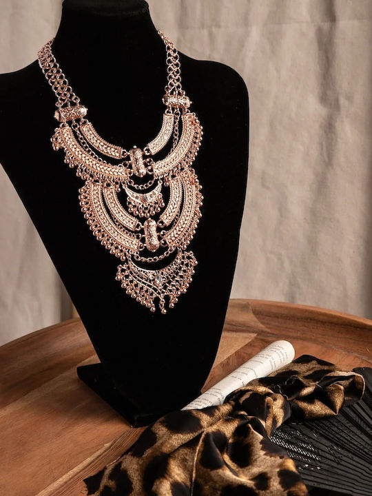 Boho Statement Κολιέ Μέγεθος One Size Γραφίτης